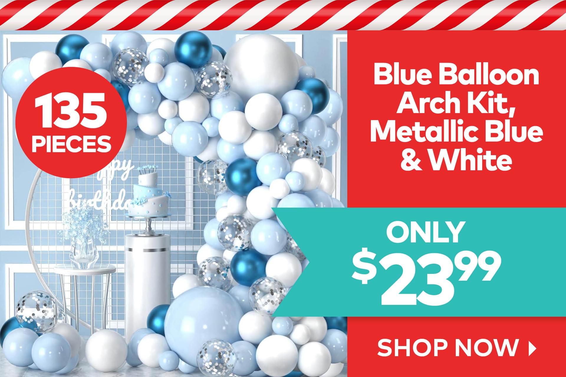 Blue Balloon Arch Kit - Only $23.99